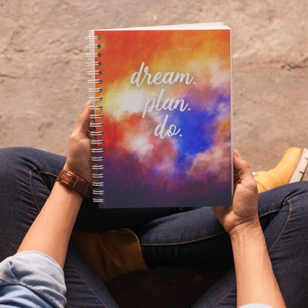 Moody Skies Journal Mockup Two Door Studio