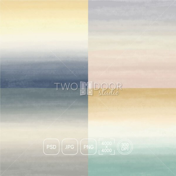 Textured Gradients Subtle 3 by Two Door Studio