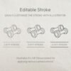 Health and Fitness Line Icon Set by Two Door Studio Editable Stroke