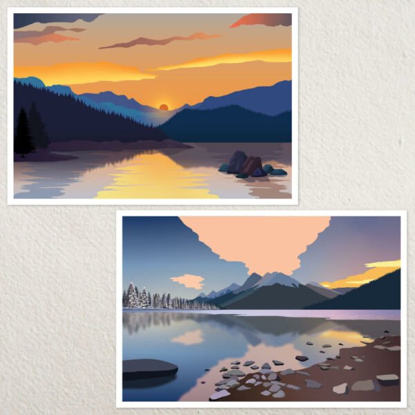 Minimalist Landscapes by Two Door Studio Artwork 1