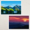 Minimalist Landscapes by Two Door Studio Artwork 2
