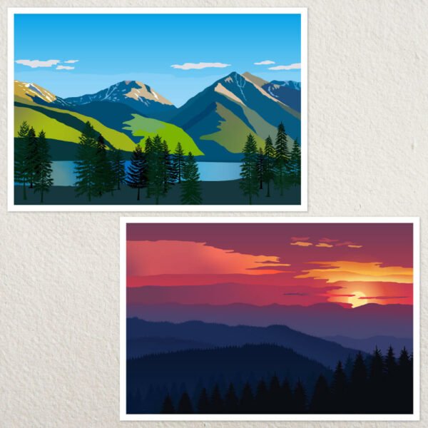 Minimalist Landscapes by Two Door Studio Artwork 2