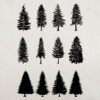 Vector silhouette Trees by Two Door Studio