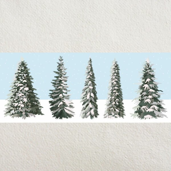 Vector Snowy Trees by Two Door Studio